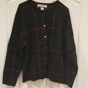 Vintage Womens Crystal Kobe Petite Button Sweater